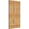 Ekena Millwork Joined Board-n-Batten Shutters w/Z-Bar, Rough Sawn Western Red Cedar, 26 7/8W x 45H, PR RBJ06Z26X045RWR - alternate 3